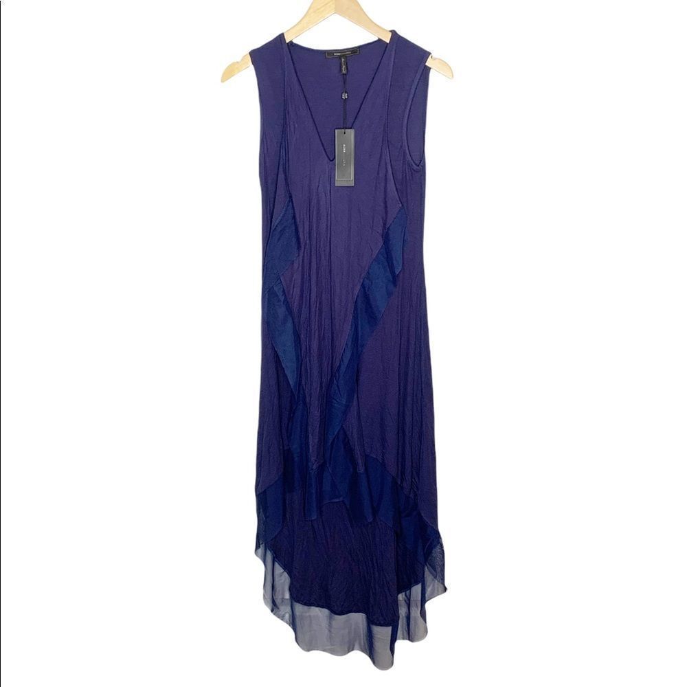 BCBGMaxAzria Blue Cydnee High‎ Low Dress
